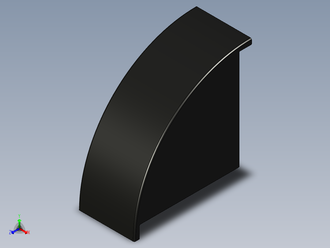 型材-BR 45X90 ANGLE BRACKET COVER CAP 3842523572正等轴测图