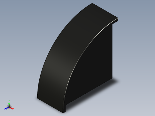 型材-BR 45X90 ANGLE BRACKET COVER CAP 3842523572正等轴测缩略图