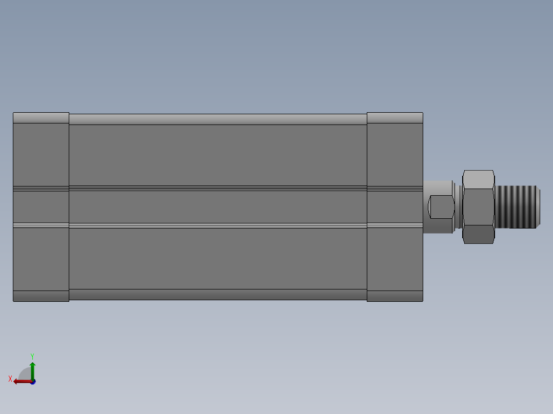 气缸ACE20X40SB后视图