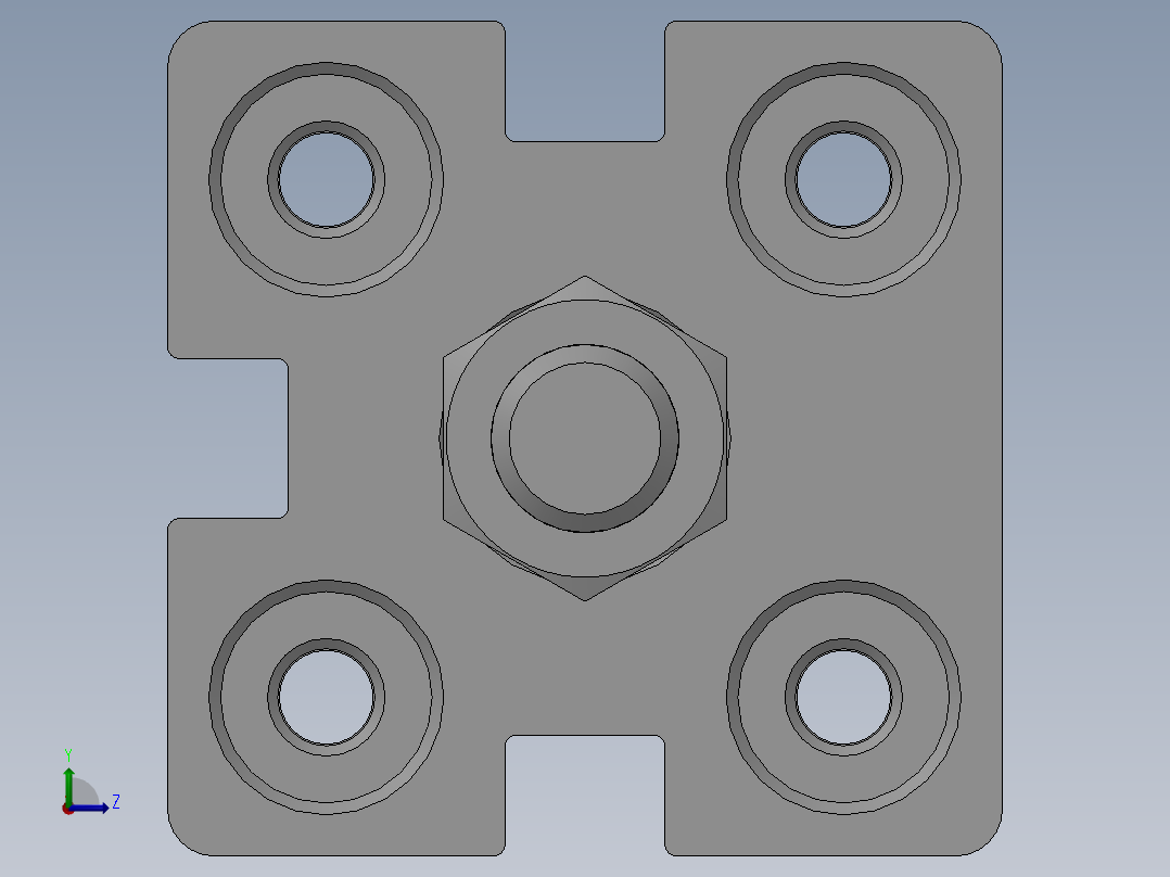 气缸ACE20X40SB左视图