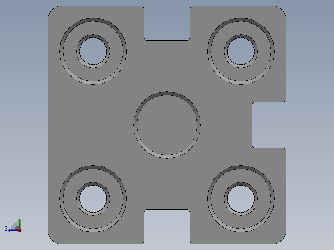 气缸ACE20X40SB右视图