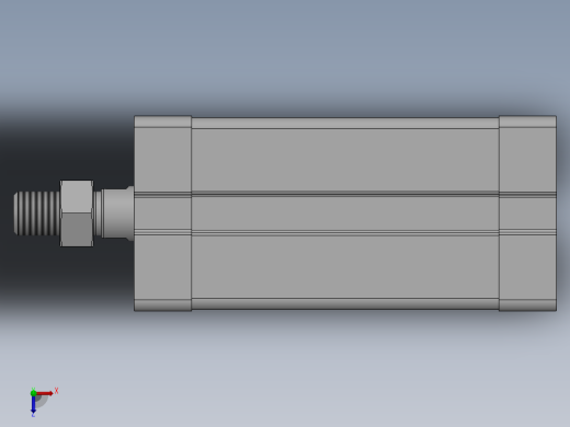 气缸ACE20X40SB俯视缩略图