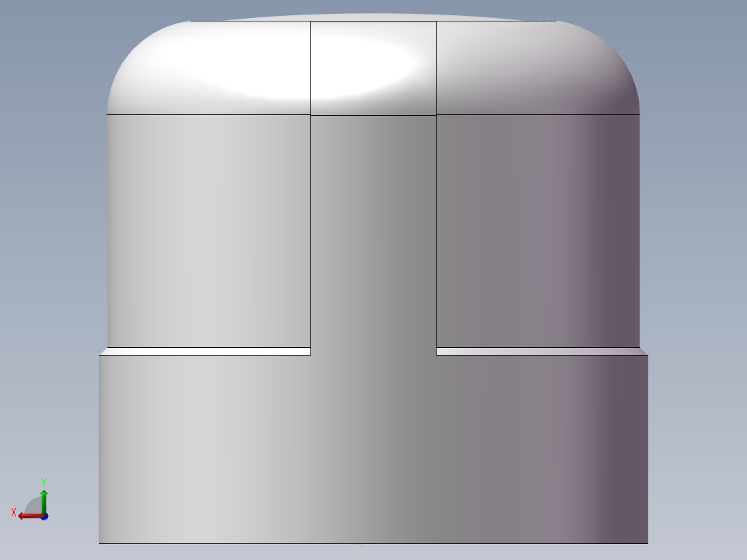 圆管帽 DN8后视图