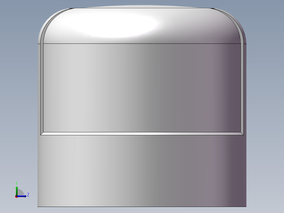 圆管帽 DN8左视图