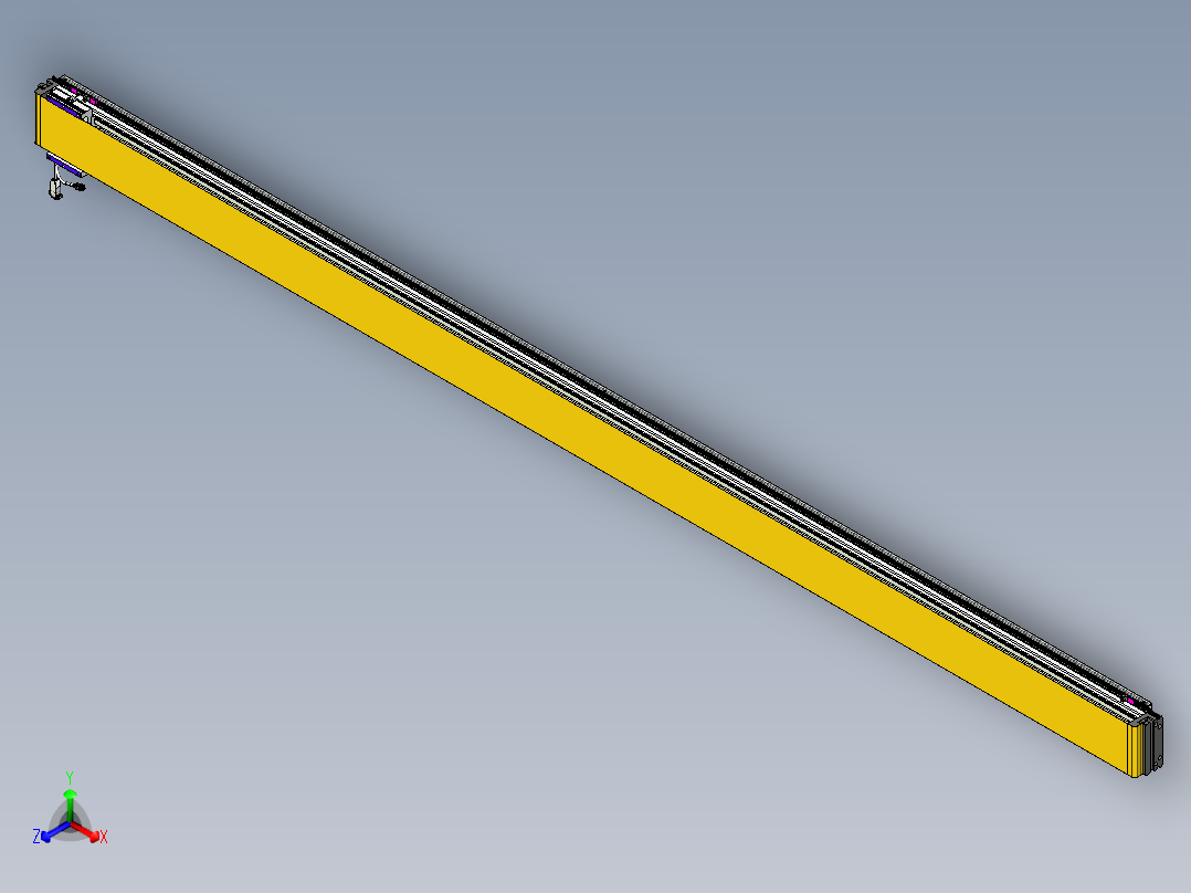 威洛博VL系列直线电机模组-VL14S1-S3300正等轴测图