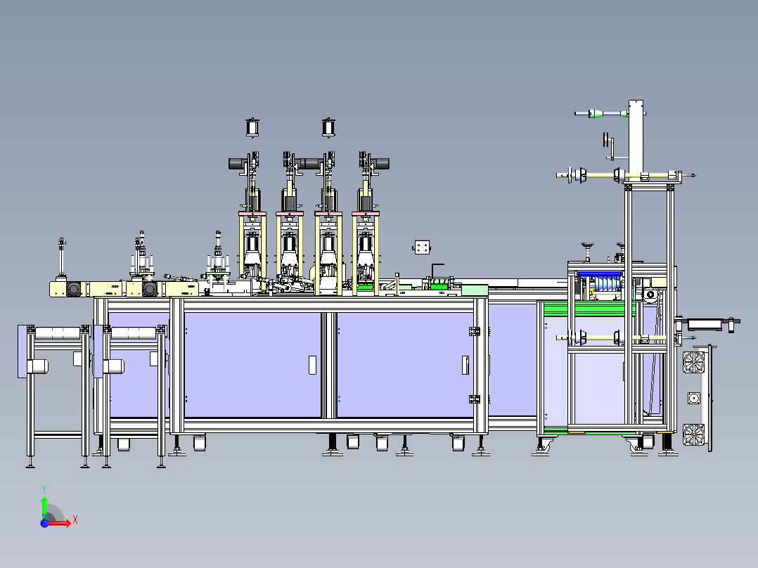 二代口罩机技术资料( 3D+工程图+电路图+BOM)前视图