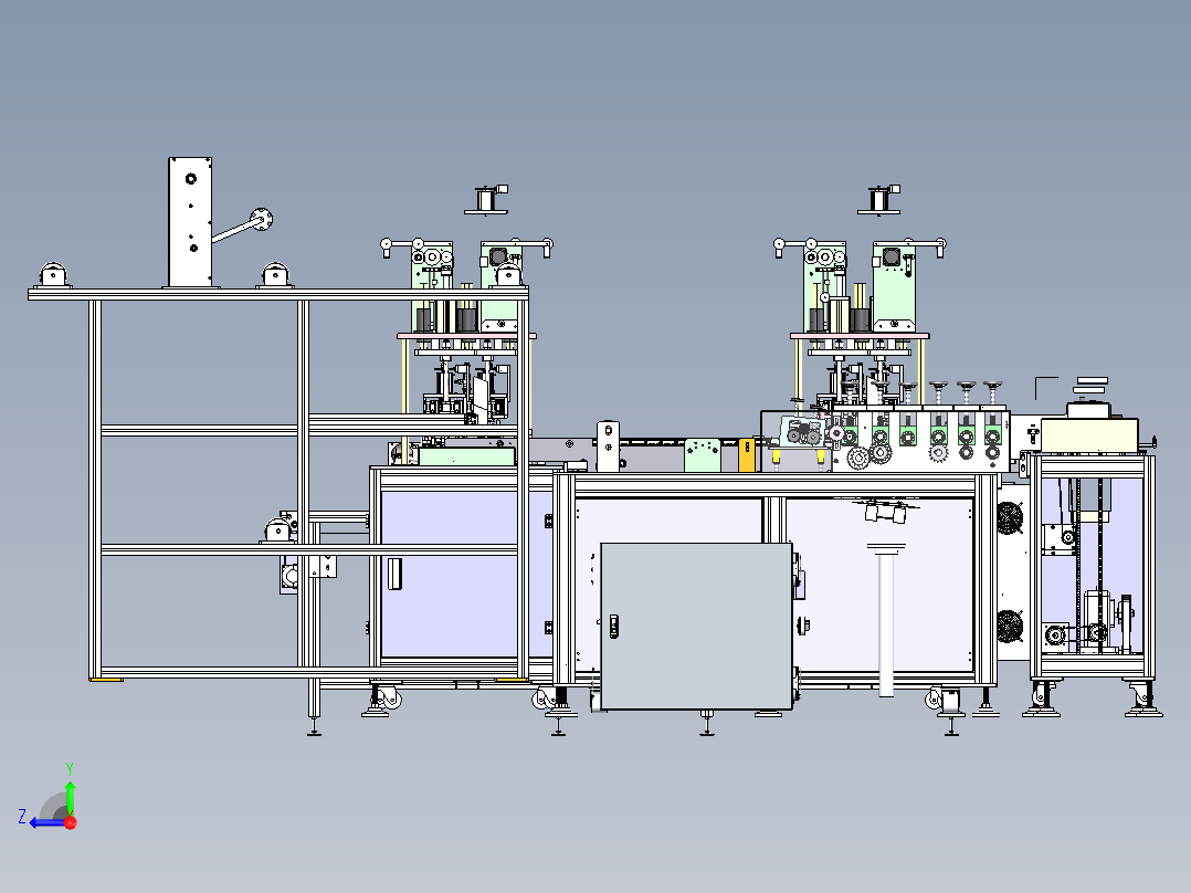 二代口罩机技术资料( 3D+工程图+电路图+BOM)右视图