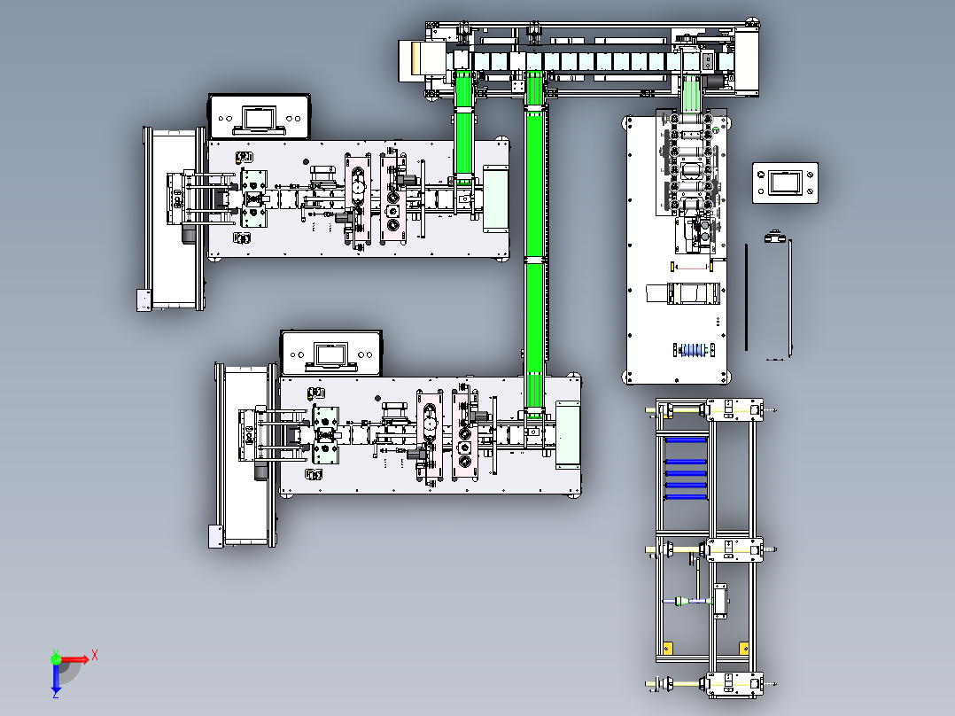 二代口罩机技术资料( 3D+工程图+电路图+BOM)俯视图