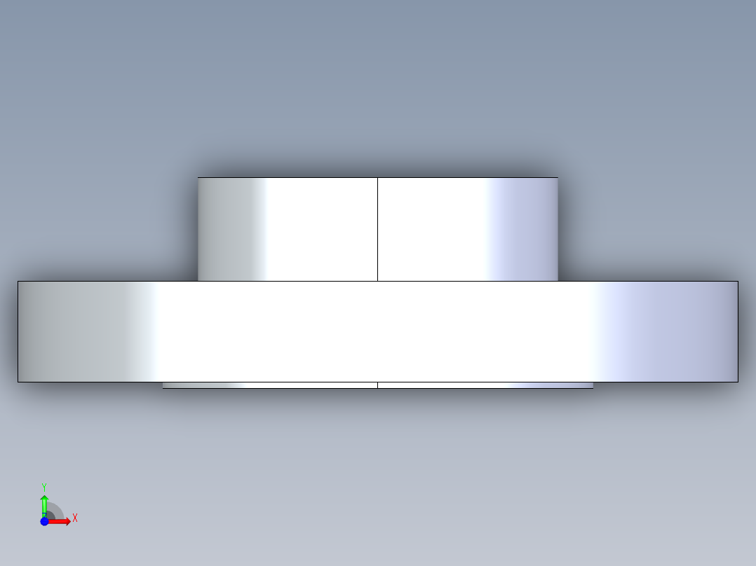 聚氯乙烯配件26-Sch80_Flange Vanstone_SOC_854-025_2.5in前视图