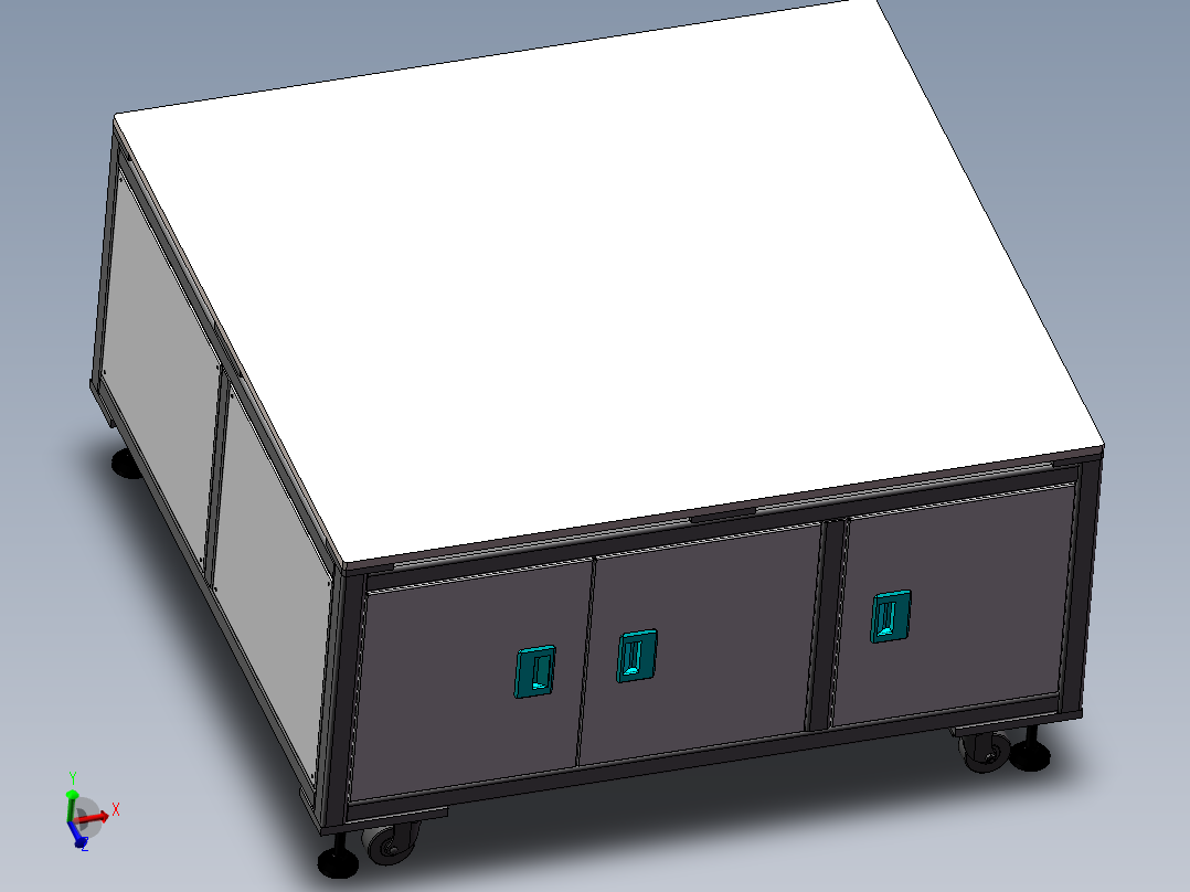方通机架 多门机架配件类 可编辑关联变更尺寸