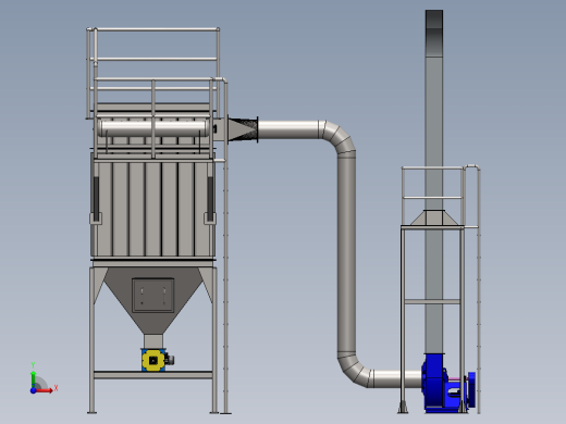 49袋脉冲布袋除尘器(1)前视缩略图