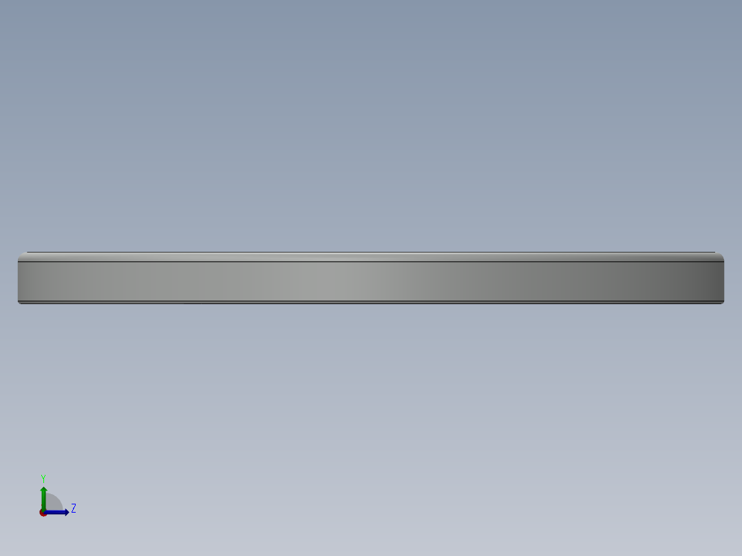 紧固件-0.8750 Flat Washer左视图