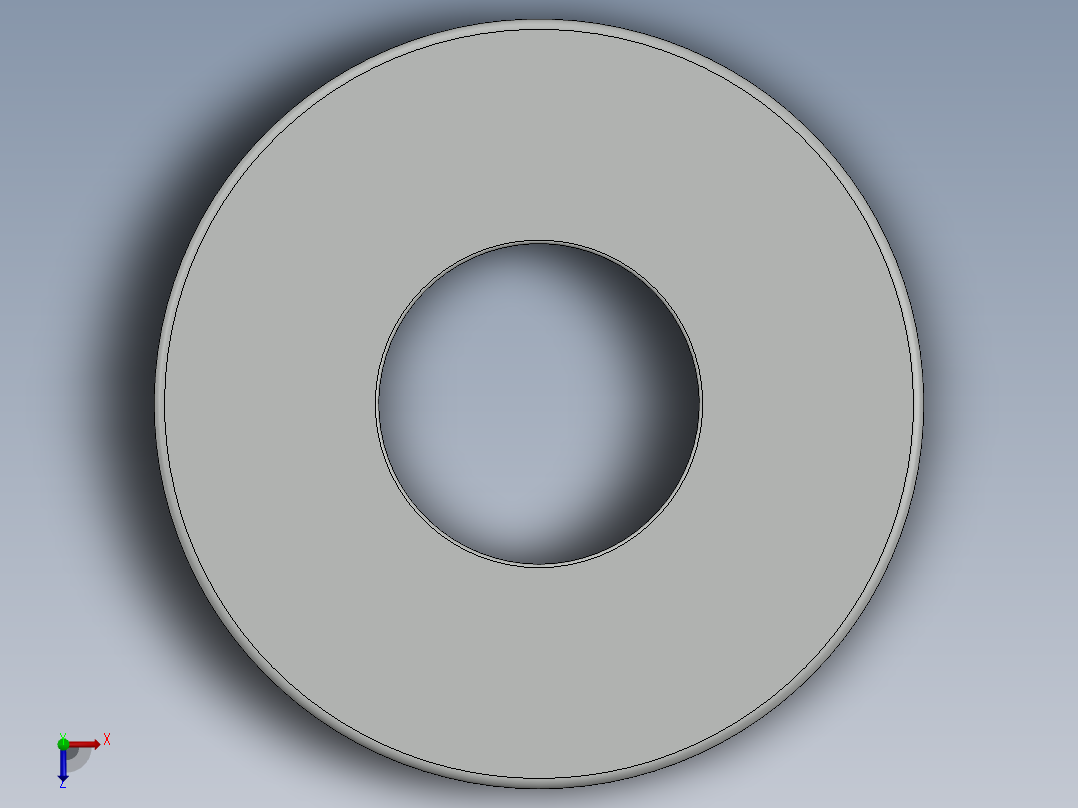 紧固件-0.8750 Flat Washer俯视图