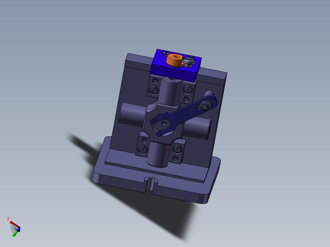 C21750-十字轴机械加工工艺规程及钻φ8孔夹具设计含三维二维说明书主视图