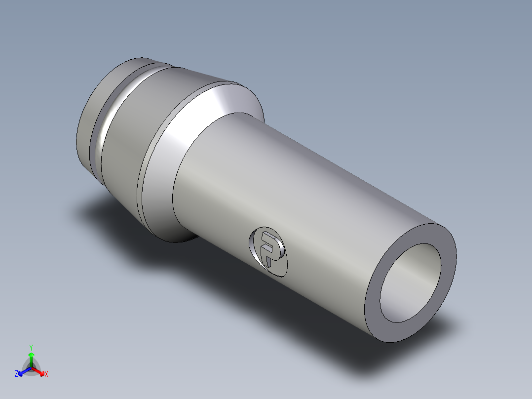 卡套式工业通用硬管接头EO_Weld_nipple__orbital__SKA12X2ORB71主视图