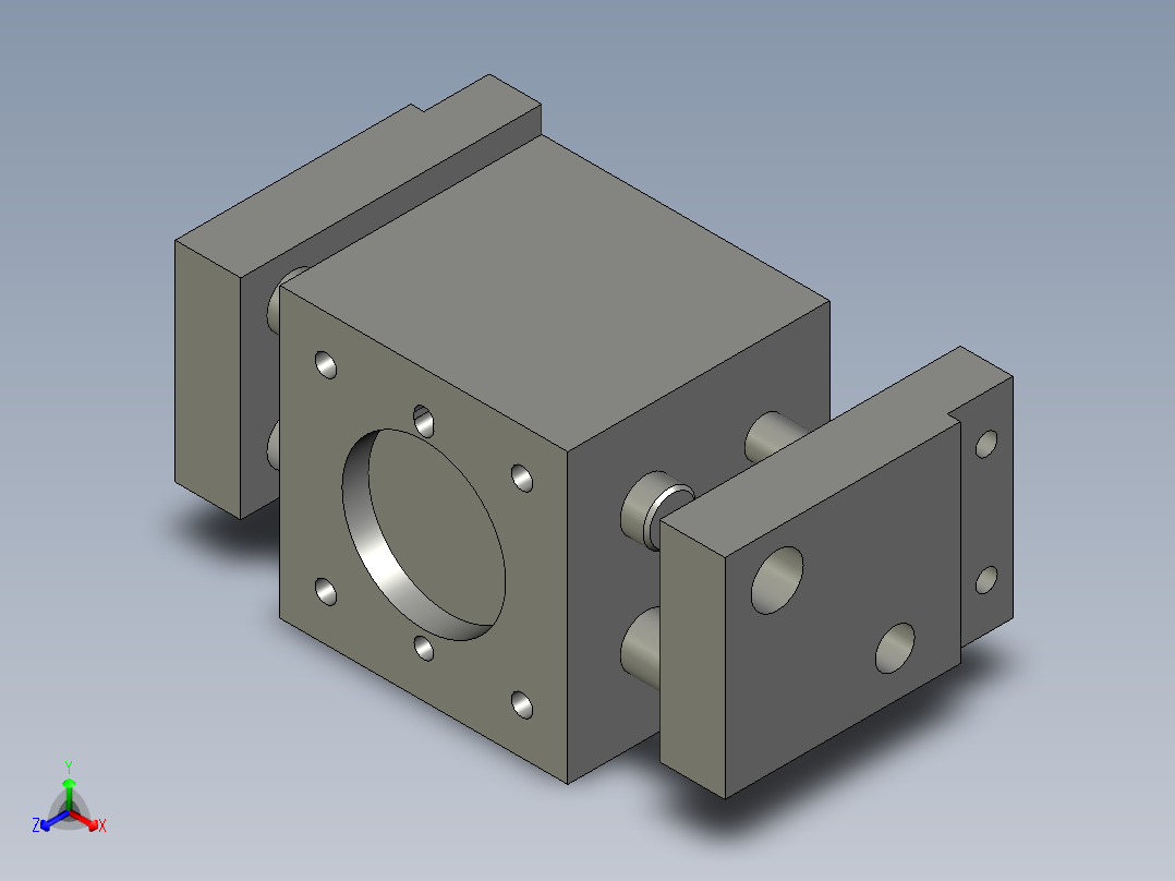 普通气爪PH06-12L主视图