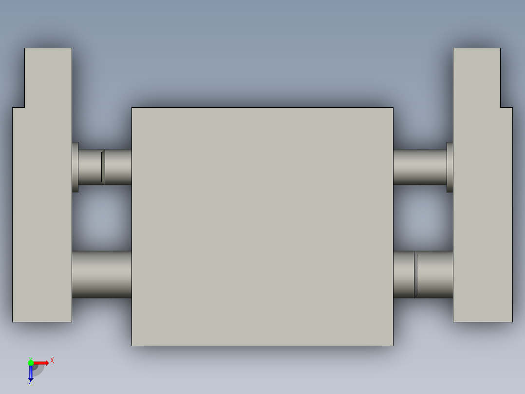 普通气爪PH06-12L俯视图