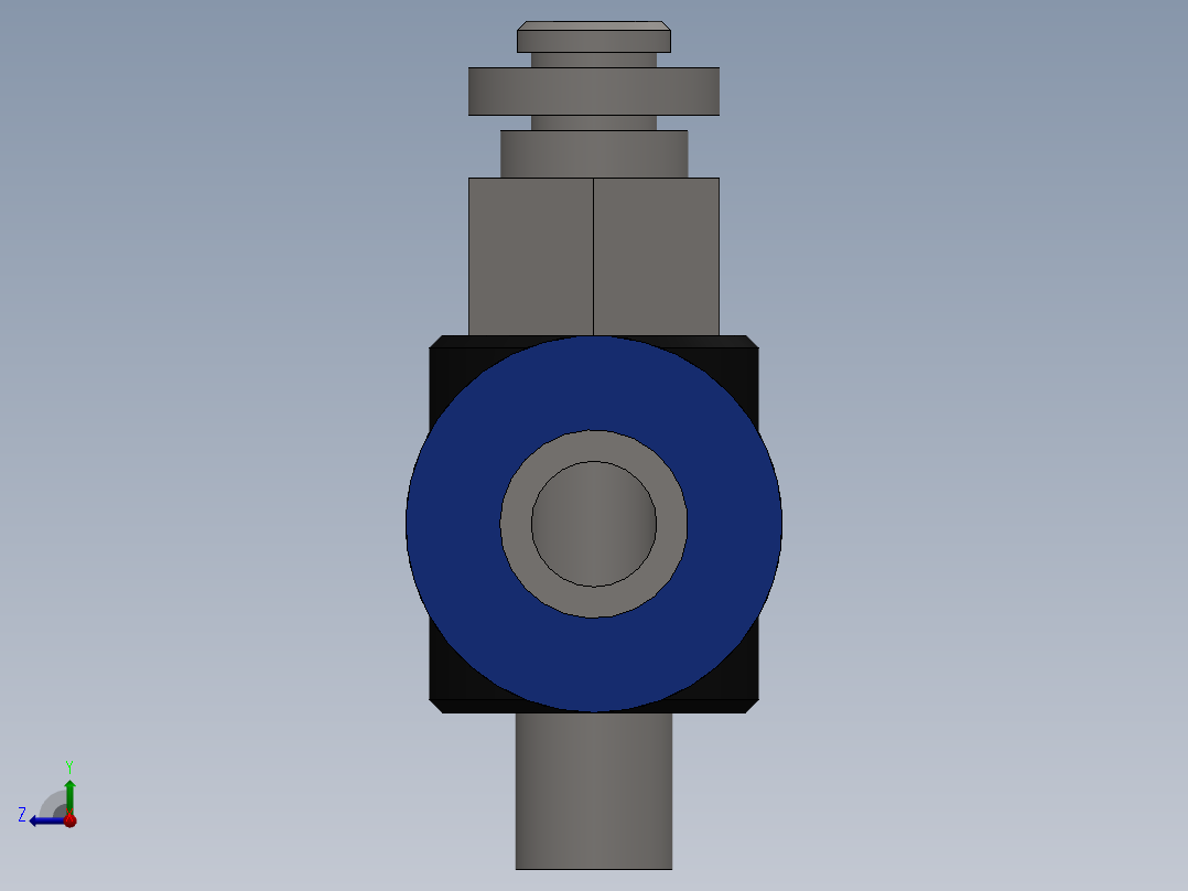 Ø6 x M5 - CONTROLE DE FLUXO 90° BANJO (C0K510605)右视图