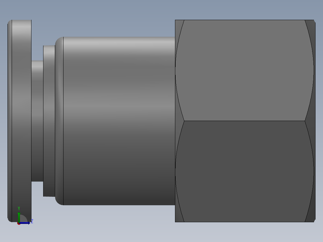 气动元件APCF12_04左视图