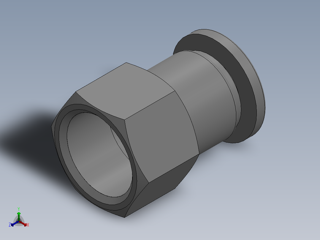 气动元件APCF12_04正等轴测图