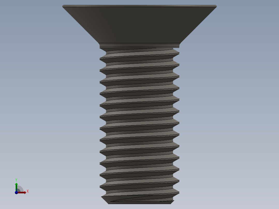 Screw_ISO_10642_M12x30_A2.SLDPRT前视图