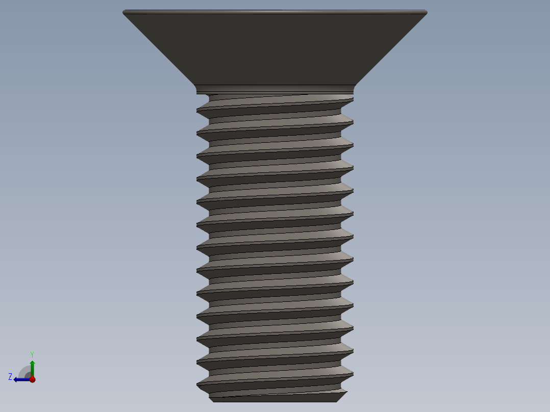 Screw_ISO_10642_M12x30_A2.SLDPRT右视图
