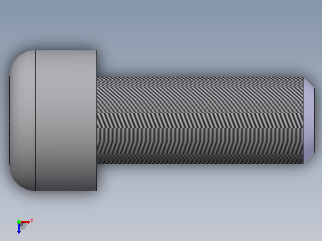 内六角圆柱头螺钉  M8×2001俯视图