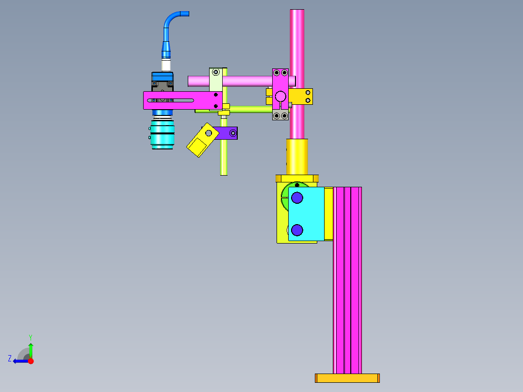 移动式视觉检测工装右视图