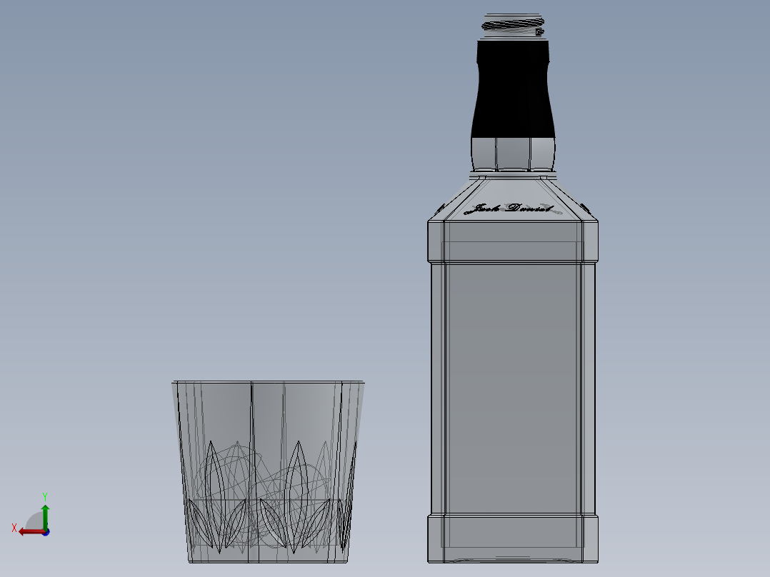 玻璃器子、杯子(26)后视图