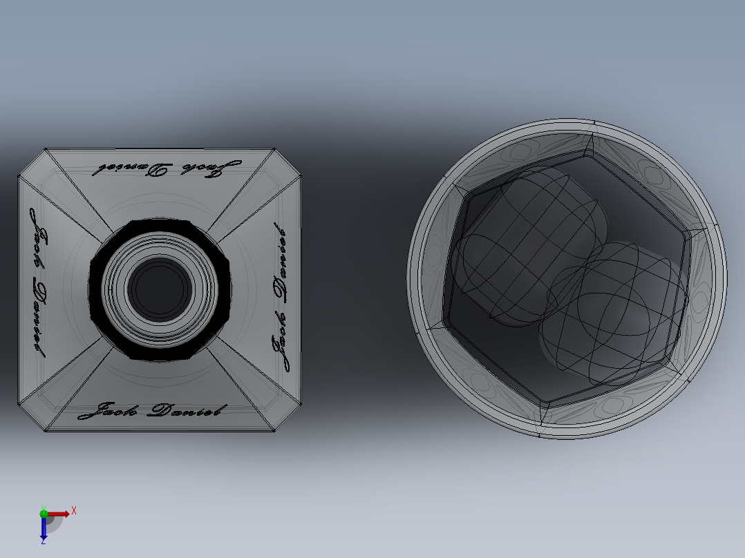 玻璃器子、杯子(26)俯视图