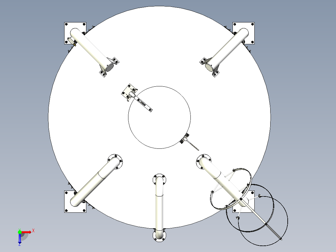 B3004095-筒仓 GRP 40立方米俯视图