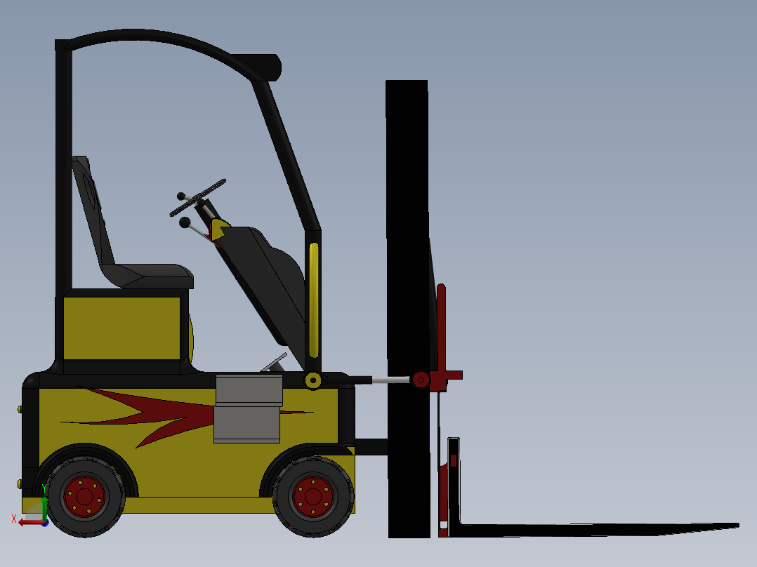 叉车、 斗山 叉车 SW后视图