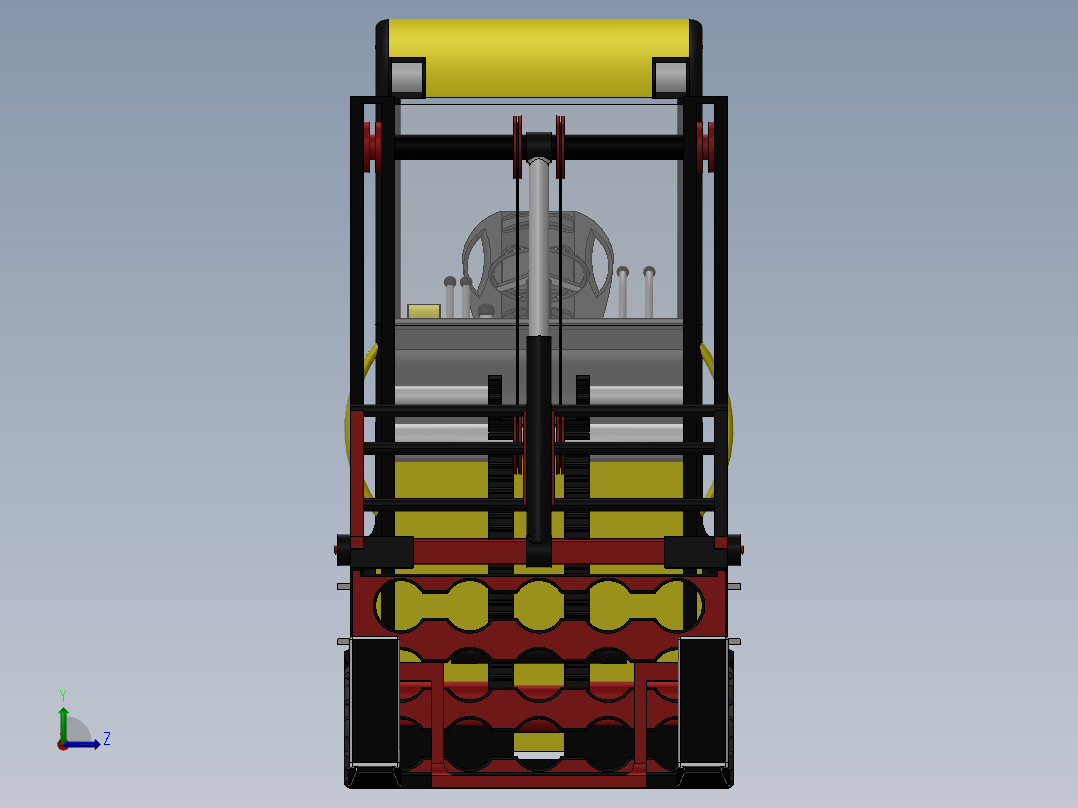 叉车、 斗山 叉车 SW左视图