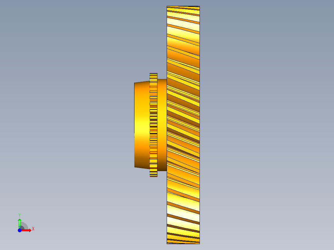 东风标致308汽车两轴五挡变速器设计含NX三维图前视图