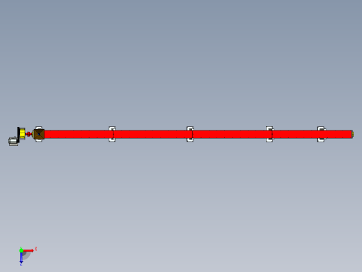 螺旋输送机的设计含proe三维及8张CAD图俯视缩略图
