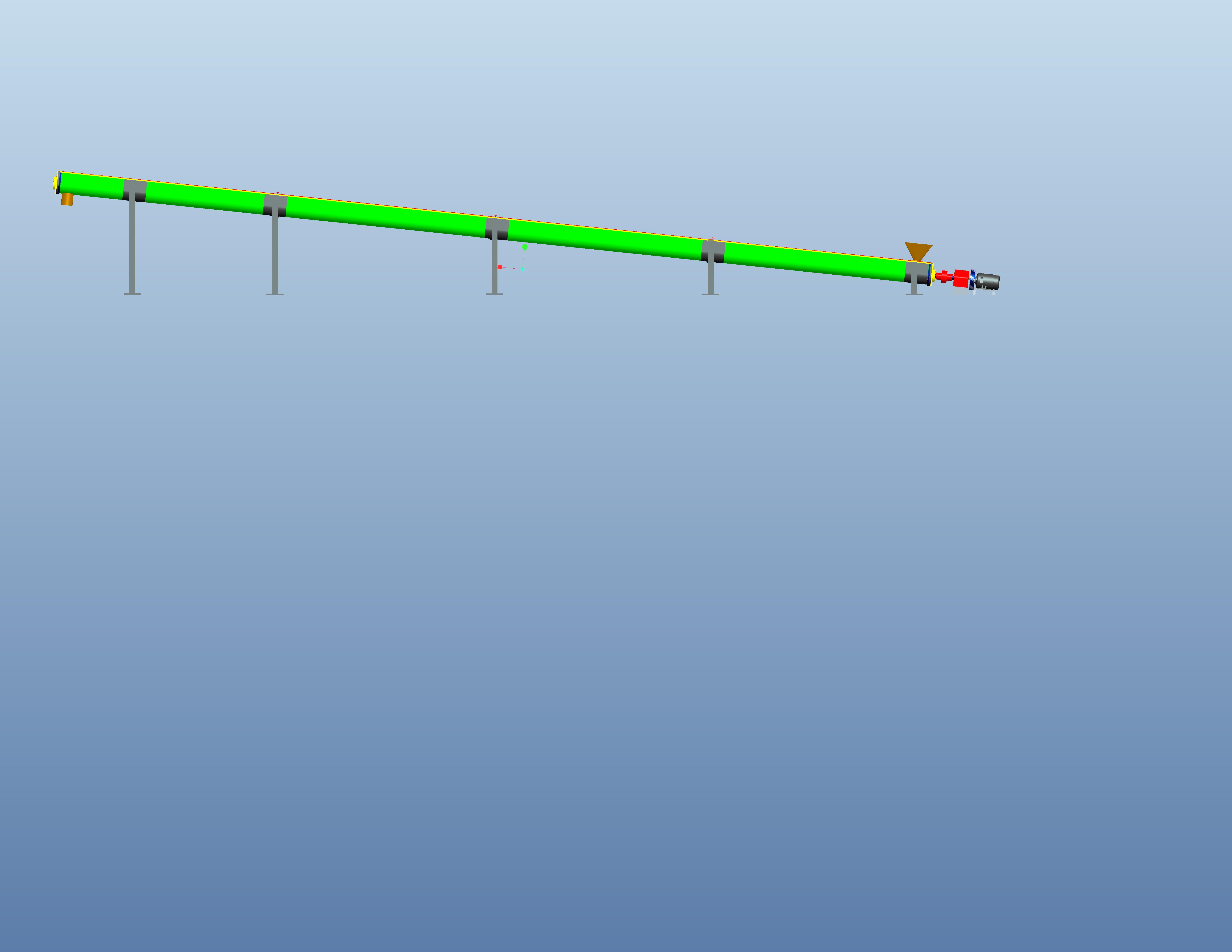 螺旋输送机的设计含proe三维及8张CAD图