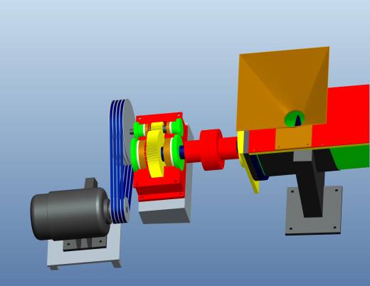 螺旋输送机的设计含proe三维及8张CAD图缩略图