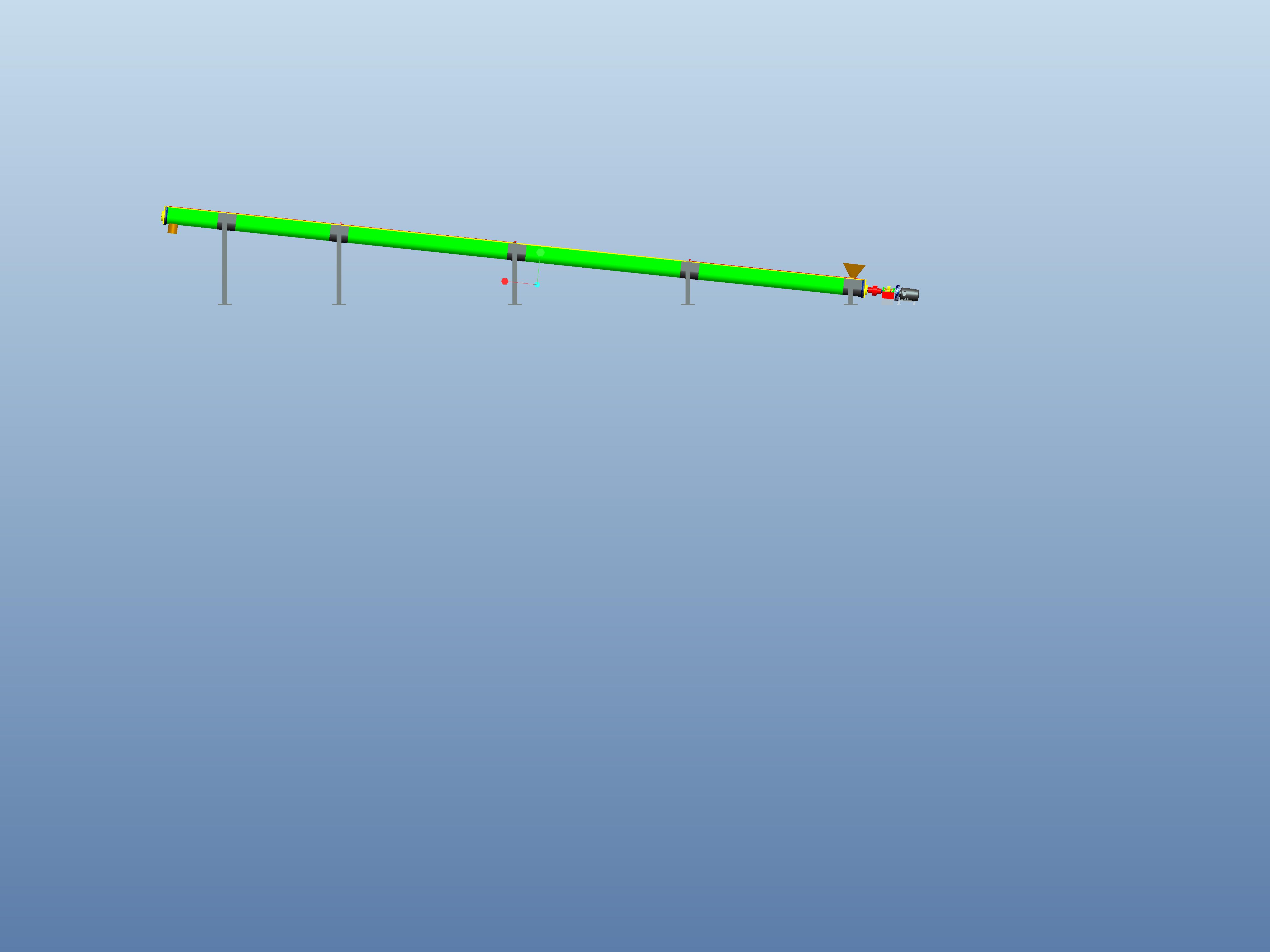 螺旋输送机的设计含proe三维及8张CAD图