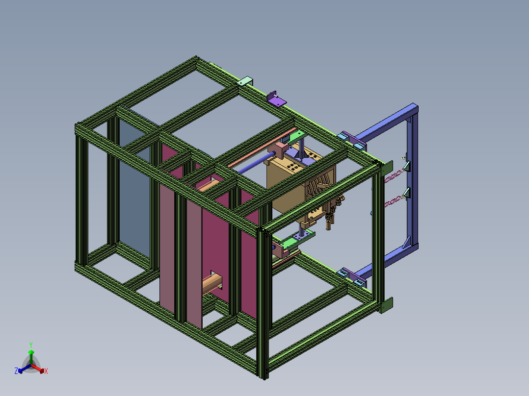 吊装式浇铸炉  sw22正等轴测图