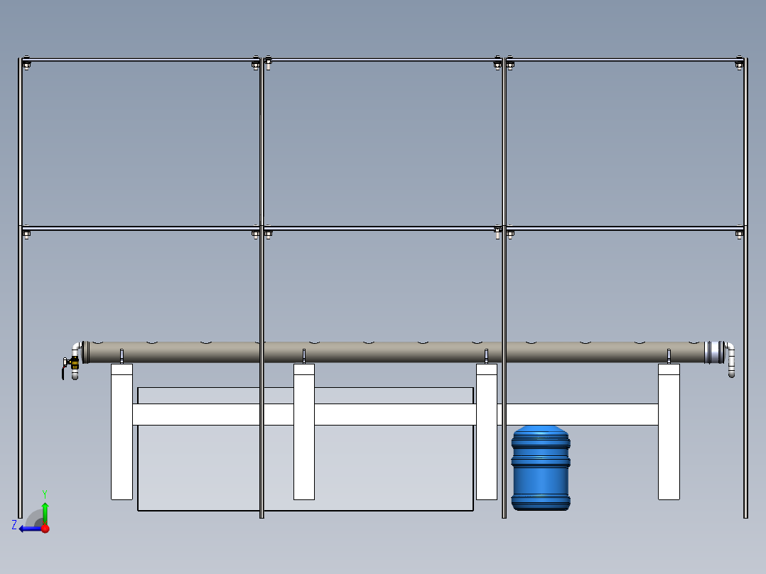 水培温室右视图