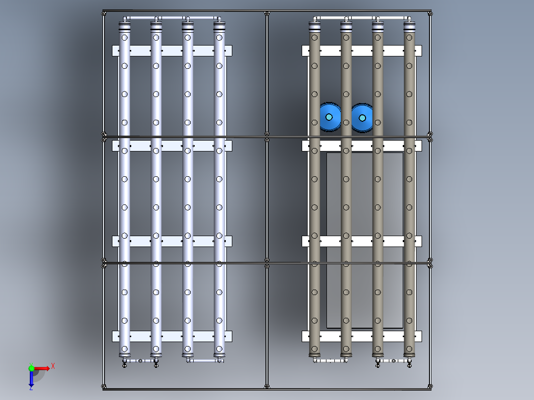 水培温室俯视图
