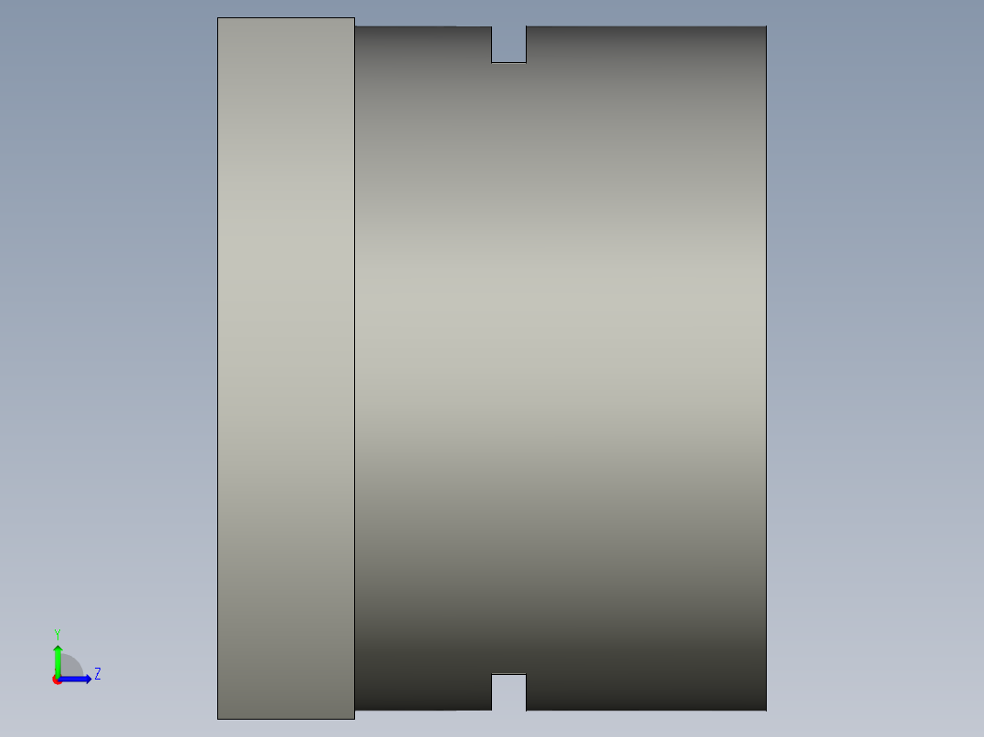 GBR11-D20支撑座YIHEDA左视图