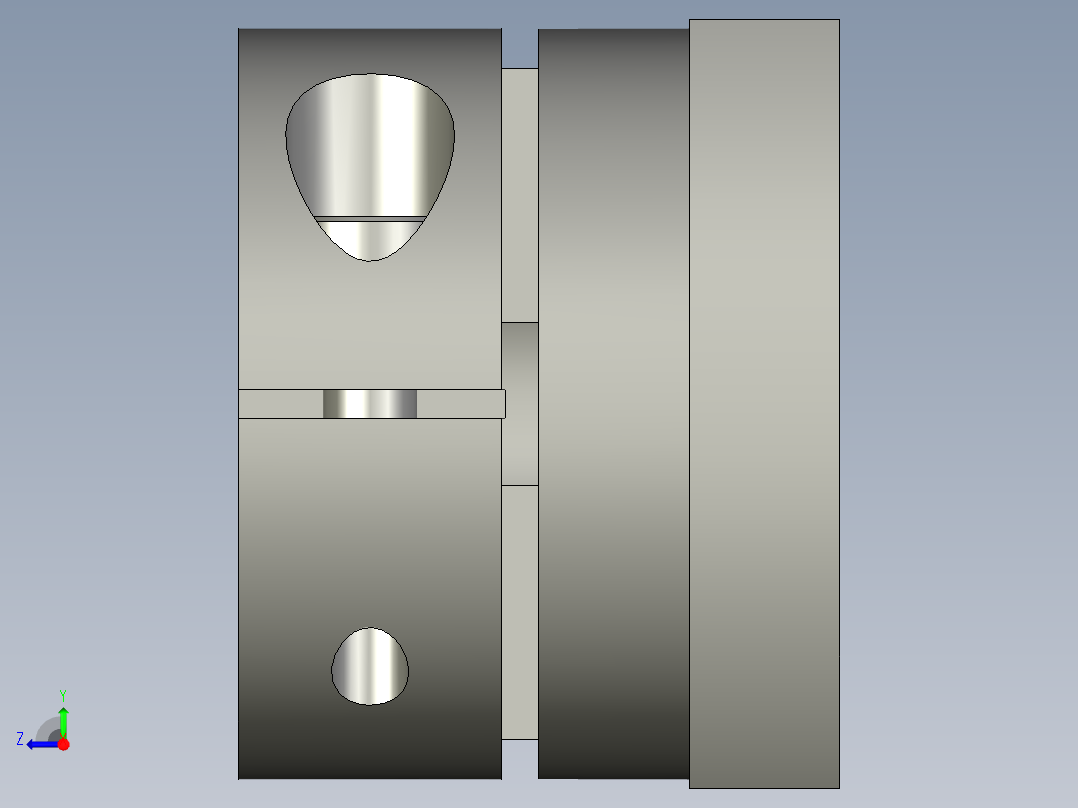 GBR11-D20支撑座YIHEDA右视图