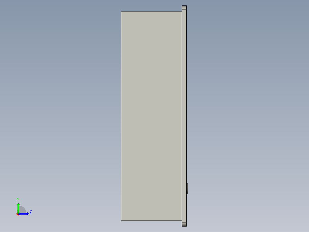 15寸仪器屏HTK-1550PT)-c左视图
