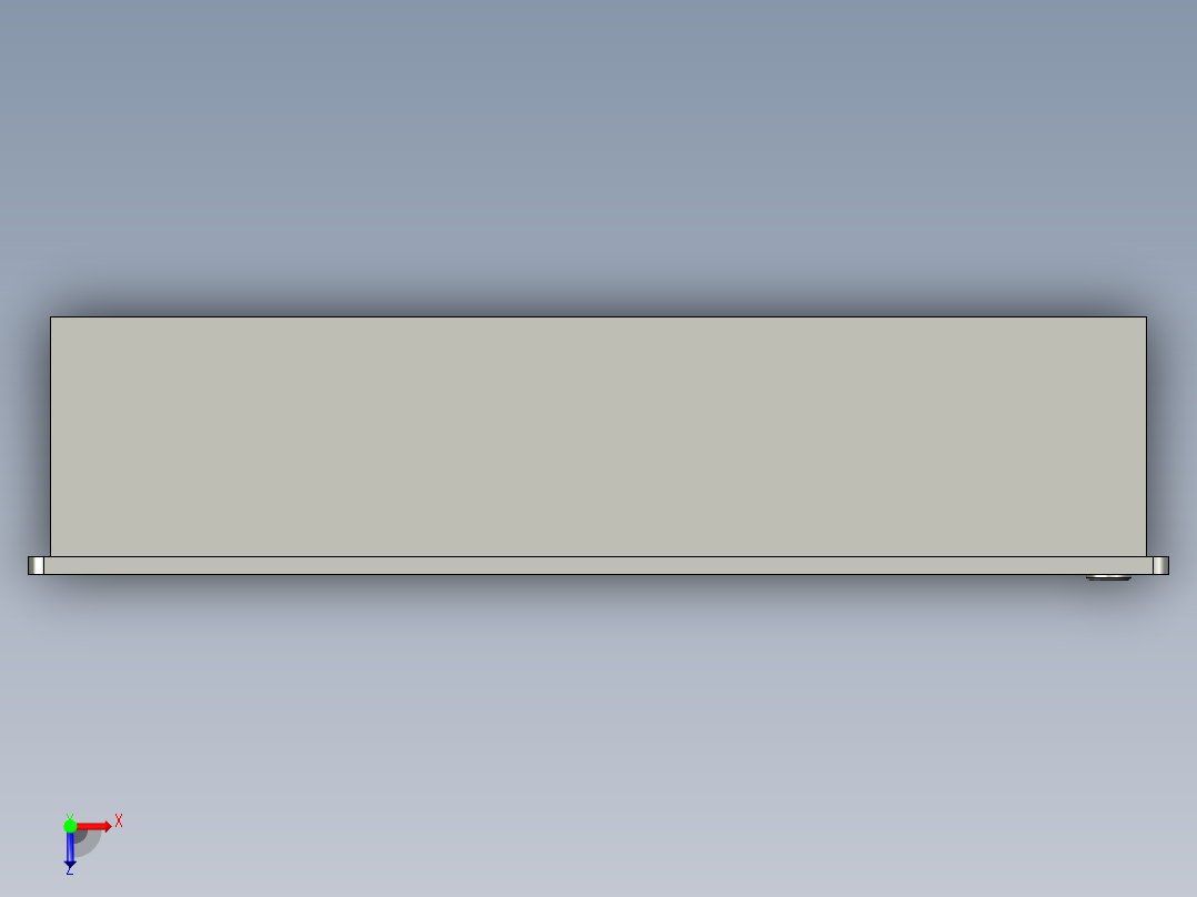 15寸仪器屏HTK-1550PT)-c俯视图