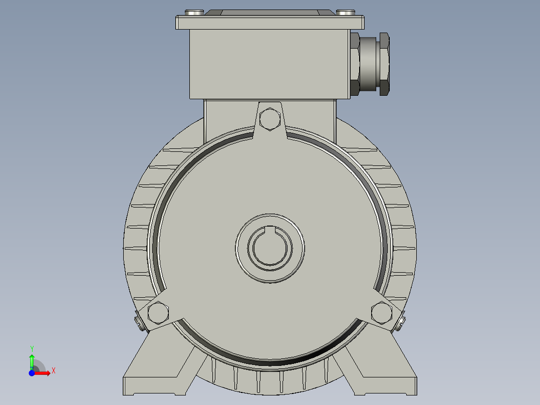 Y80m2-4电机前视图