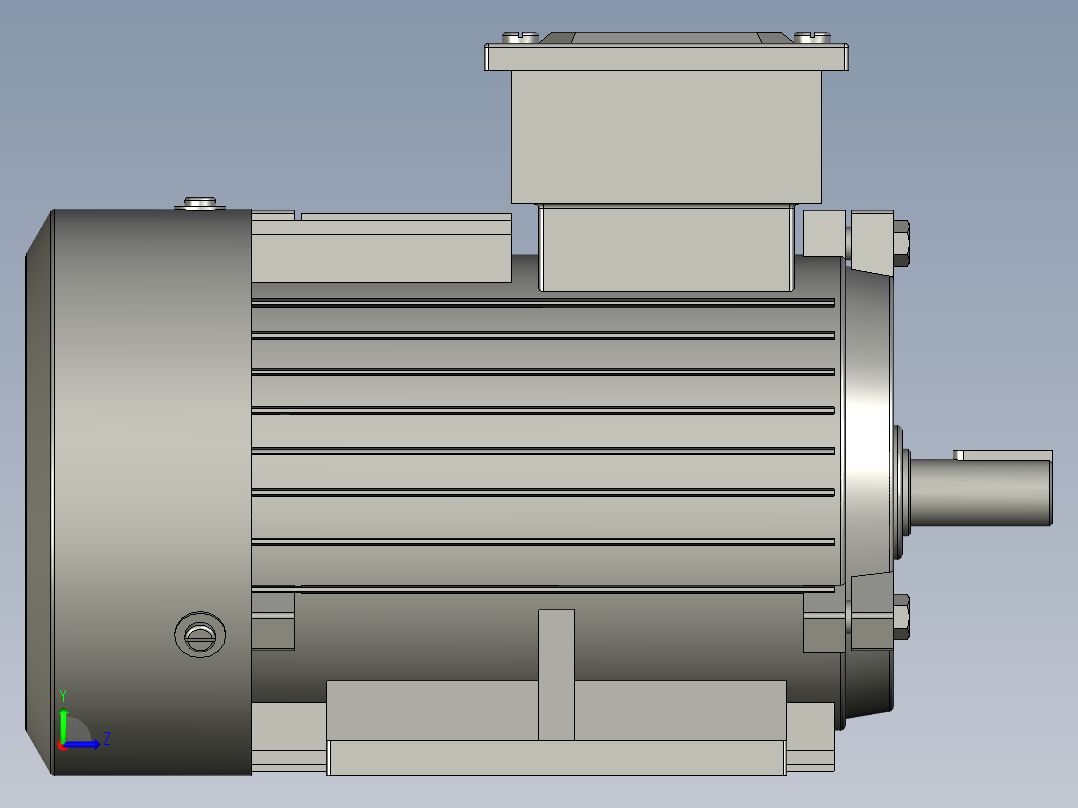 Y80m2-4电机左视图