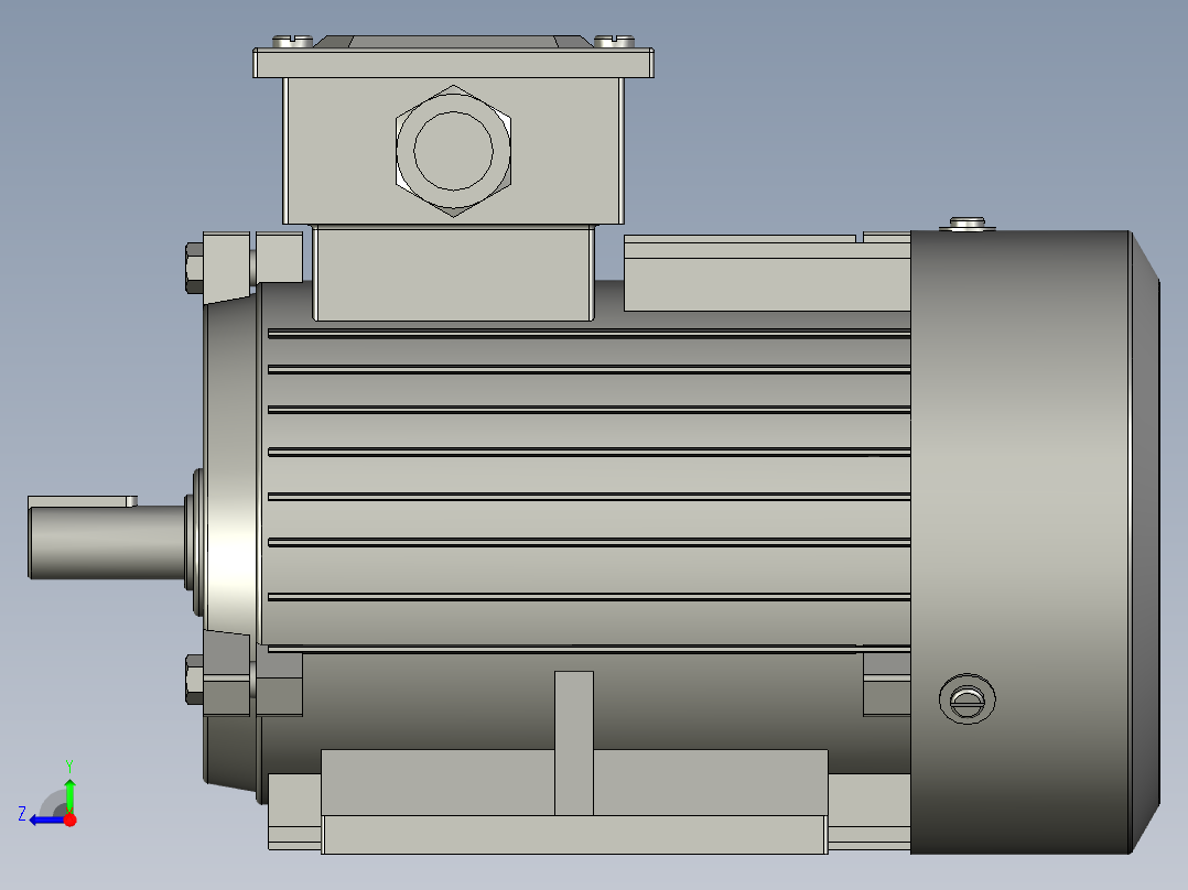 Y80m2-4电机右视图