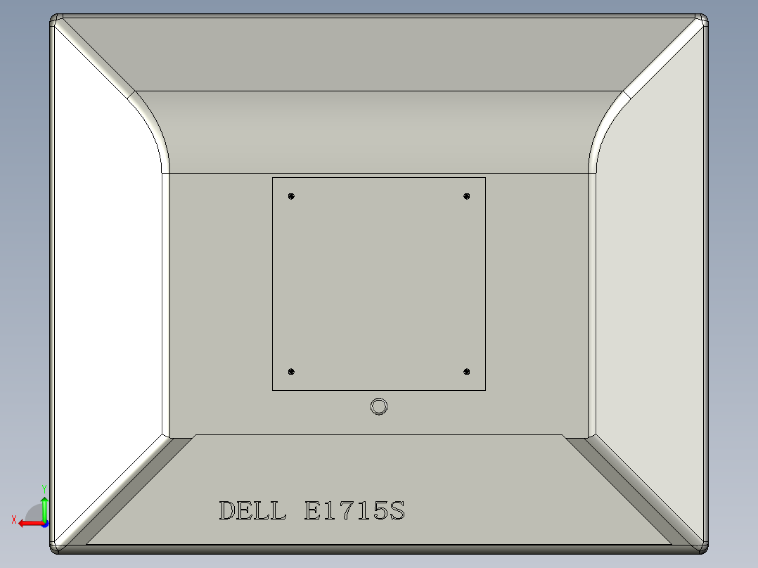22戴尔显示器E1715SAG1后视图