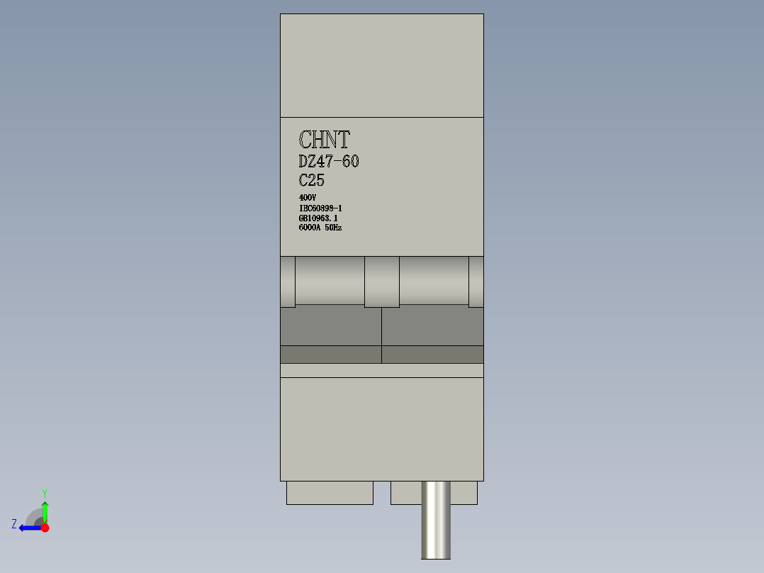 IC65H-DC2PC16A空气开关右视图